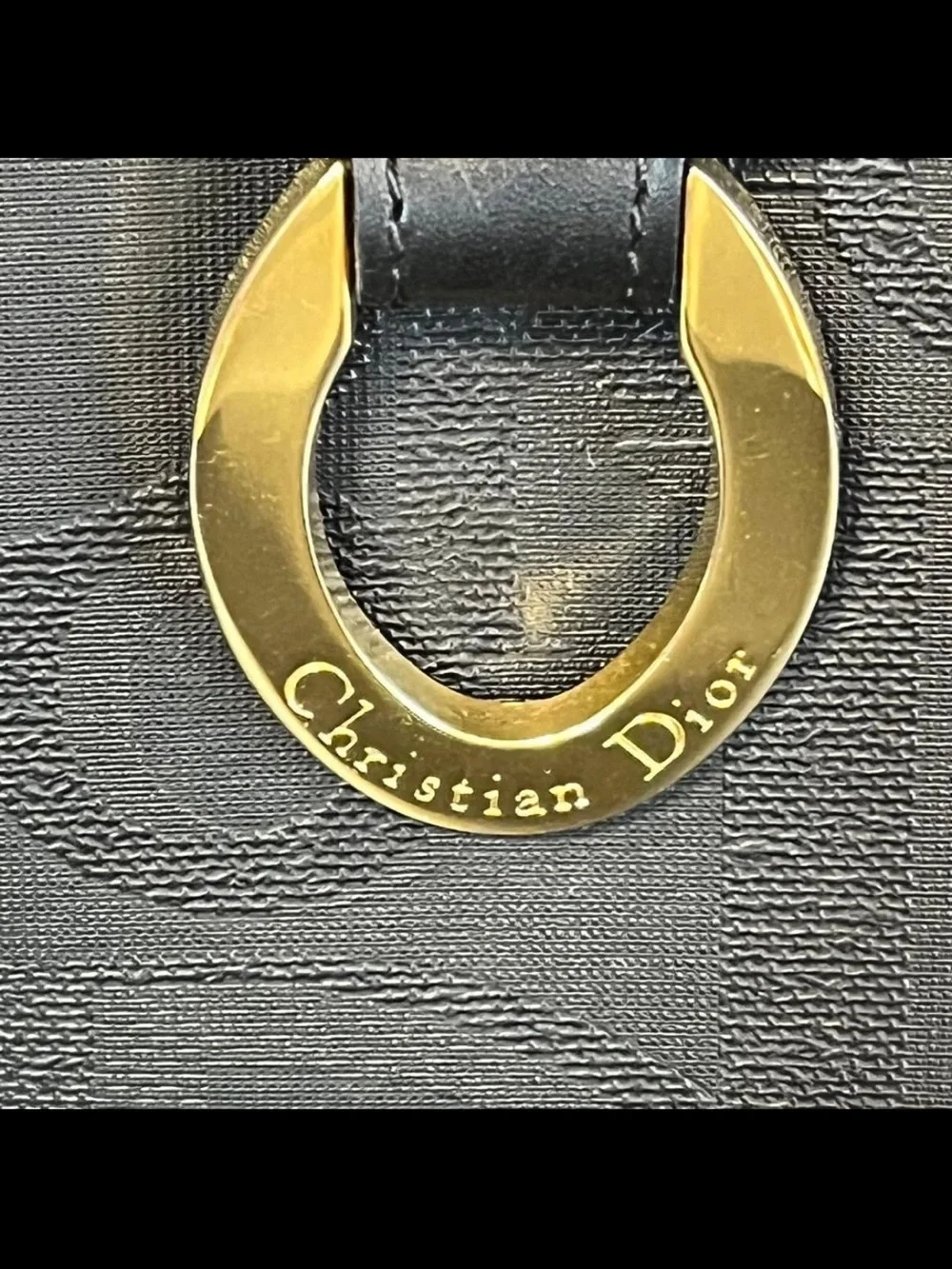 Dior Black Top Handle Satchel with Gold Hardware